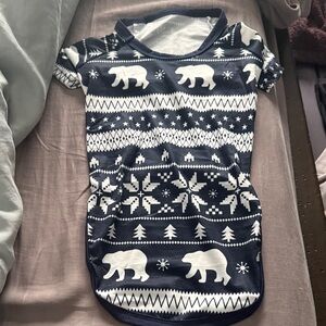 Navy Blue Polar Bear Puppy PJ